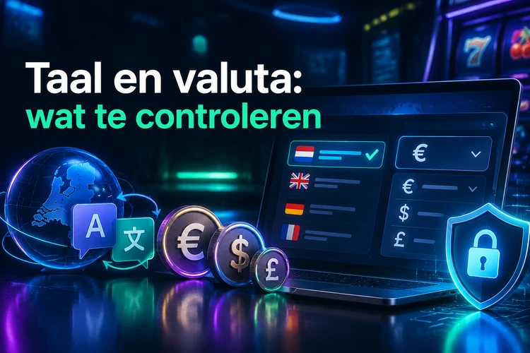Taal en valuta: wat te controleren